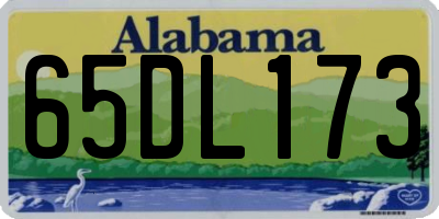 AL license plate 65DL173
