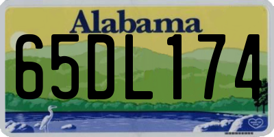 AL license plate 65DL174