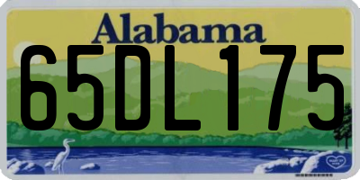 AL license plate 65DL175