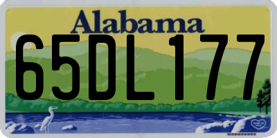 AL license plate 65DL177