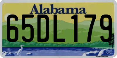AL license plate 65DL179