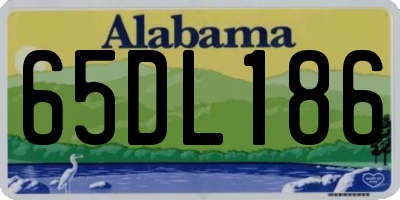 AL license plate 65DL186