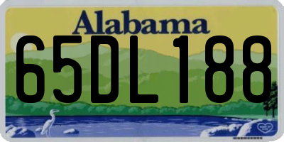 AL license plate 65DL188