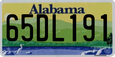 AL license plate 65DL191