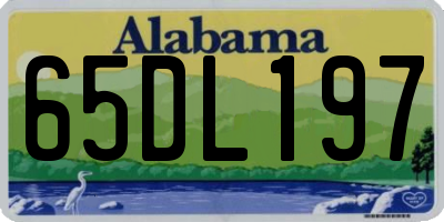 AL license plate 65DL197