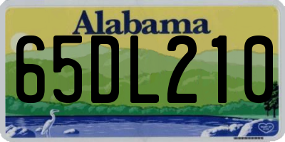 AL license plate 65DL210