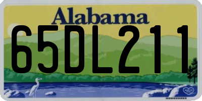 AL license plate 65DL211