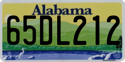 AL license plate 65DL212