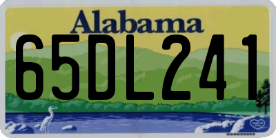 AL license plate 65DL241