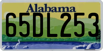 AL license plate 65DL253