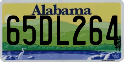AL license plate 65DL264