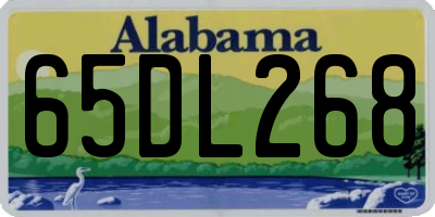 AL license plate 65DL268