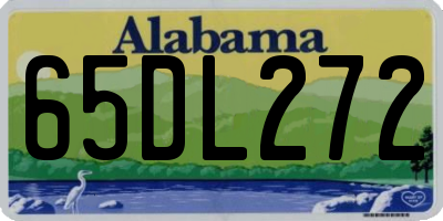 AL license plate 65DL272
