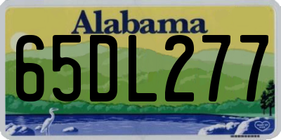 AL license plate 65DL277