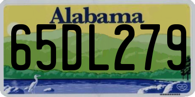 AL license plate 65DL279