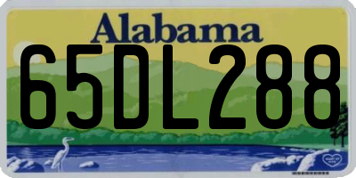 AL license plate 65DL288