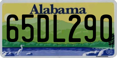AL license plate 65DL290