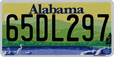AL license plate 65DL297