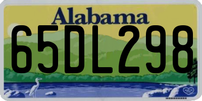 AL license plate 65DL298