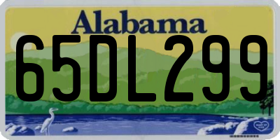 AL license plate 65DL299