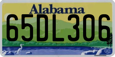 AL license plate 65DL306