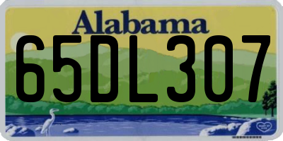 AL license plate 65DL307