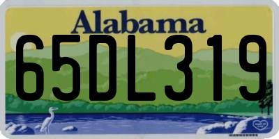 AL license plate 65DL319