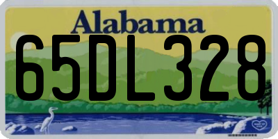 AL license plate 65DL328