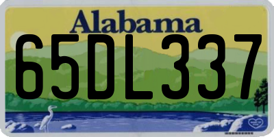 AL license plate 65DL337