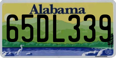 AL license plate 65DL339