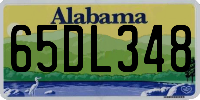 AL license plate 65DL348