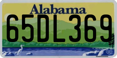 AL license plate 65DL369