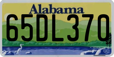 AL license plate 65DL370
