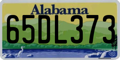 AL license plate 65DL373