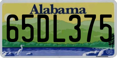 AL license plate 65DL375
