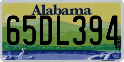 AL license plate 65DL394