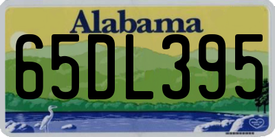 AL license plate 65DL395