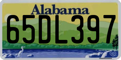 AL license plate 65DL397