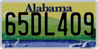 AL license plate 65DL409