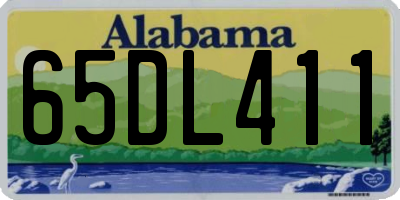 AL license plate 65DL411