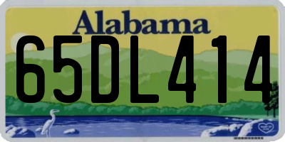 AL license plate 65DL414