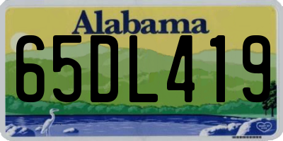 AL license plate 65DL419