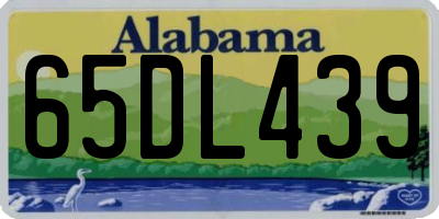 AL license plate 65DL439