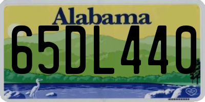 AL license plate 65DL440