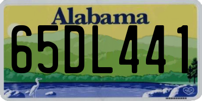AL license plate 65DL441