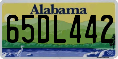 AL license plate 65DL442