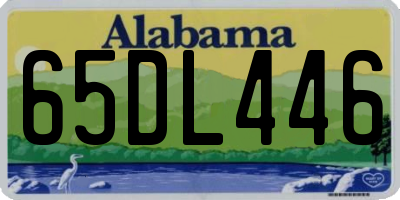 AL license plate 65DL446