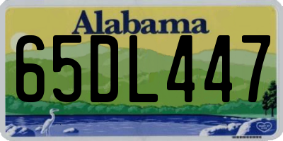AL license plate 65DL447