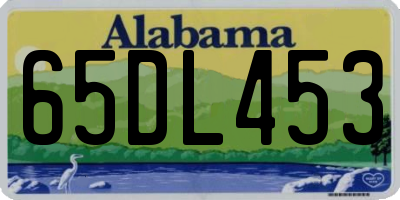 AL license plate 65DL453