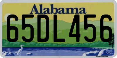 AL license plate 65DL456
